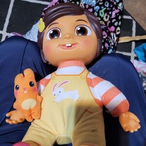 Cocomelon Talking Adorable Doll with Bunny Outfit and Plush Toy